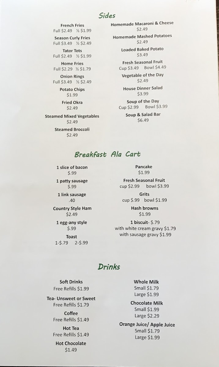 Johnny's Place Menu - Image 3